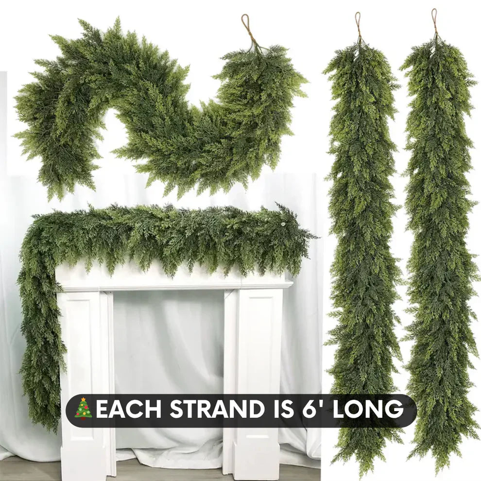 CedarHaven™ Faux Cedar Garlands