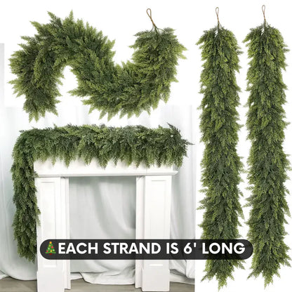 CedarHaven™ Faux Cedar Garlands