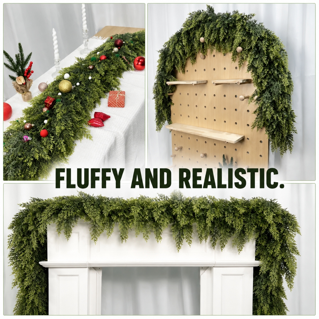 CedarHaven™ Faux Cedar Garlands